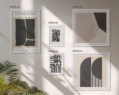 Framed photo set Stylish minimalist graphics
