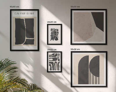 Framed photo set Stylish minimalist graphics