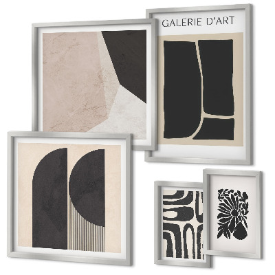 Framed photo set Stylish minimalist graphics