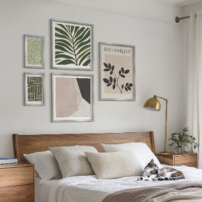 Set of 5 wall art pieces Modern plant inspirations
