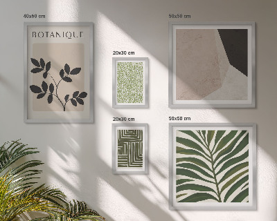 Set of 5 wall art pieces Modern plant inspirations