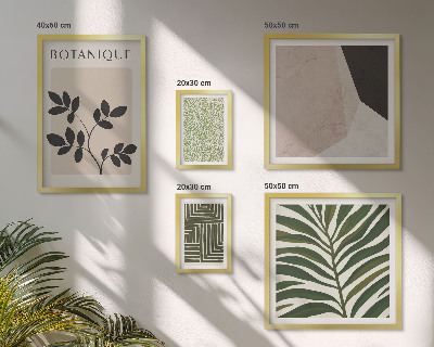 Set of 5 wall art pieces Modern plant inspirations
