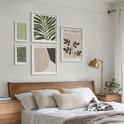 Set of 5 wall art pieces Modern plant inspirations