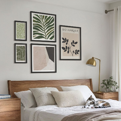 Set of 5 wall art pieces Modern plant inspirations