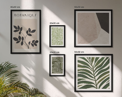 Set of 5 wall art pieces Modern plant inspirations