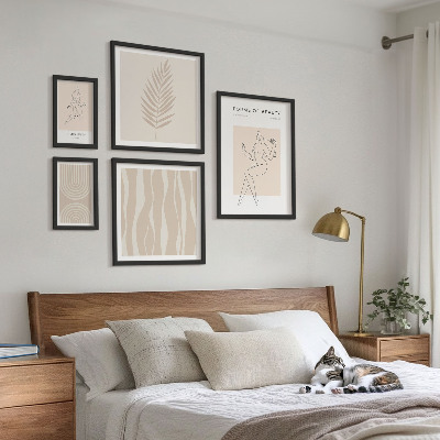 Set of 5 wall art pieces Beautiful minimalist motifs