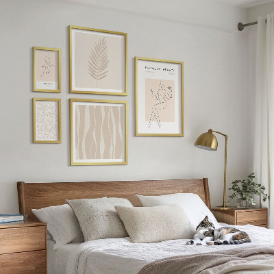 Framed photo set Stylish graphics of women and plants