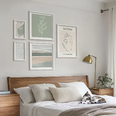 Stylish plant wall art set of 5 pieces