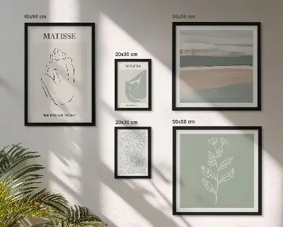 Stylish plant wall art set of 5 pieces