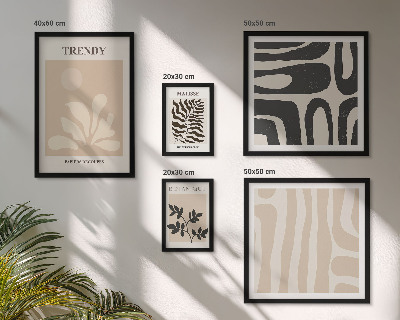 Gallery wall Stylish plant decorative motifs