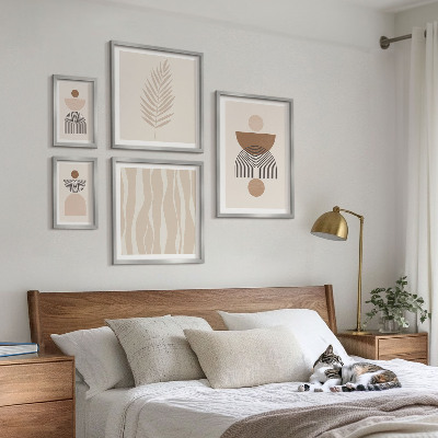 Set of 5 wall art pieces Abstract forms of nature