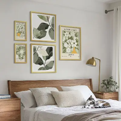 Framed floral London, Dublin, and Tokyo photo set set of three city-themed floral prints