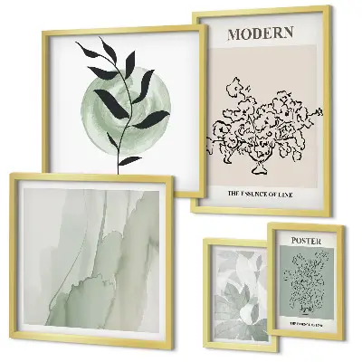 Framed photo set modern minimalist wall decor