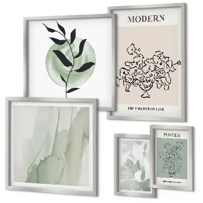 Framed photo set modern minimalist wall decor