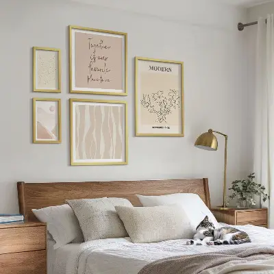 Modern minimalist wall art set set of 5 pieces