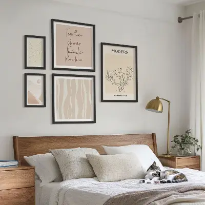 Modern minimalist wall art set set of 5 pieces