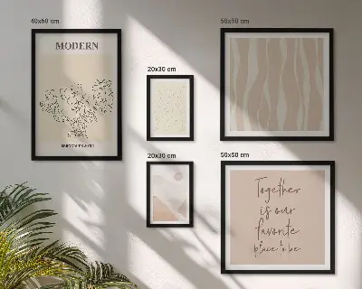 Modern minimalist wall art set set of 5 pieces