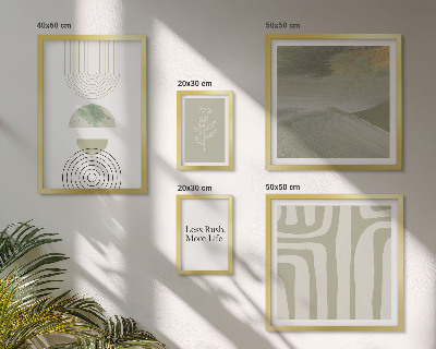 Gallery wall Stylish pastel nature graphics