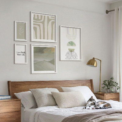 Gallery wall Stylish pastel nature graphics