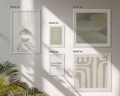 Gallery wall Stylish pastel nature graphics