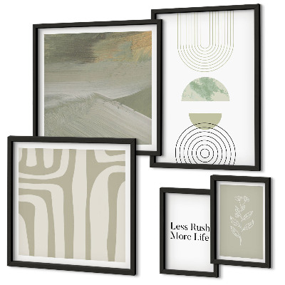 Gallery wall Stylish pastel nature graphics