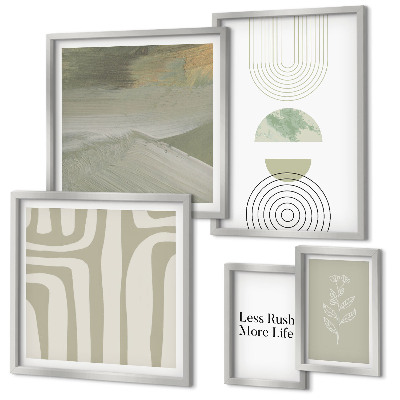 Gallery wall Stylish pastel nature graphics