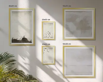 Framed photo set Minimalistic Birds in Flight