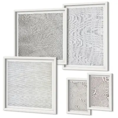 Sand patterns geometric wall art set set of 5 pieces