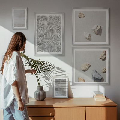 Gallery wall Modern minimalist textures