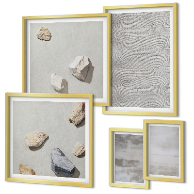 Gallery wall Modern minimalist textures