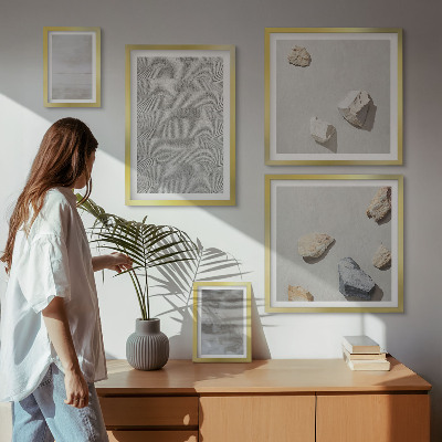 Gallery wall Modern minimalist textures
