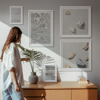 Gallery wall Modern minimalist textures