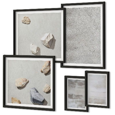 Gallery wall Modern minimalist textures