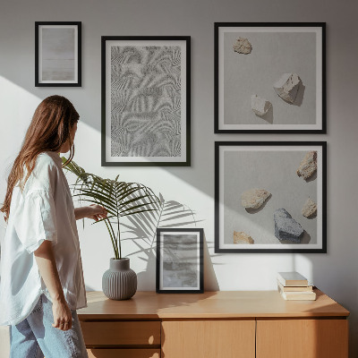 Gallery wall Modern minimalist textures