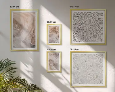 5-Piece Marble Stone Texture Wall Art Set set of 5 contemporary marble stone texture canvas panels