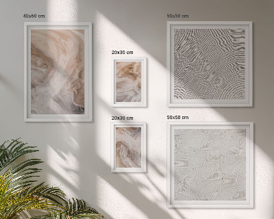 Set of 5 wall art pieces Marble stone texture patterns