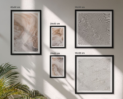Set of 5 wall art pieces Marble stone texture patterns