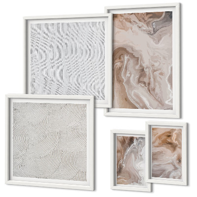 Gallery wall Stone texture marble patterns