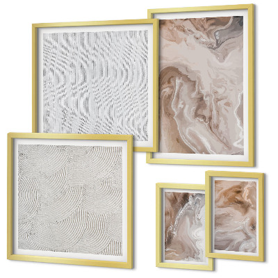 Gallery wall Stone texture marble patterns