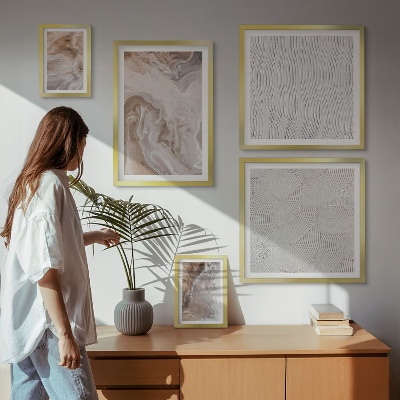 Gallery wall Stone texture marble patterns