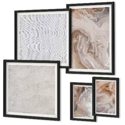 Gallery wall Stone texture marble patterns