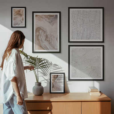 Gallery wall Stone texture marble patterns