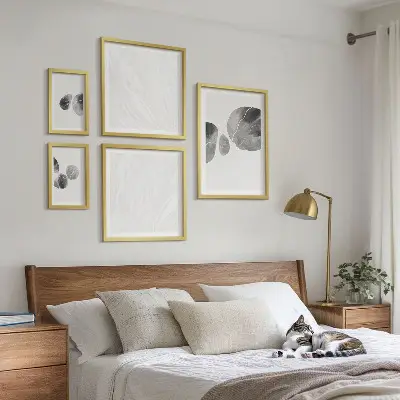 Abstract paint splashes wall art set of 5 pieces