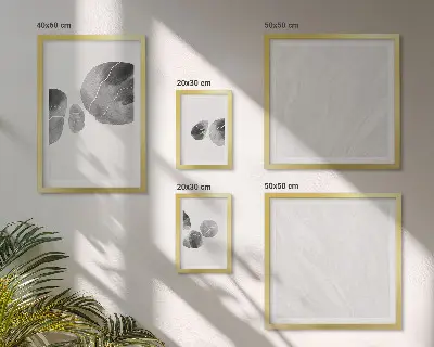 Abstract paint splashes wall art set of 5 pieces