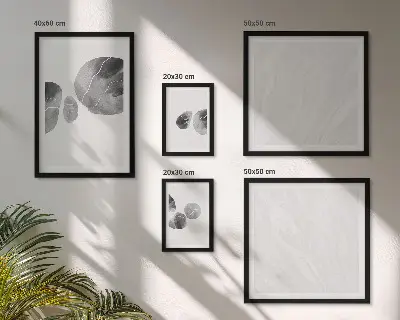 Abstract paint splashes wall art set of 5 pieces