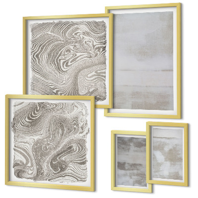 Framed photo set Worn textures modern style