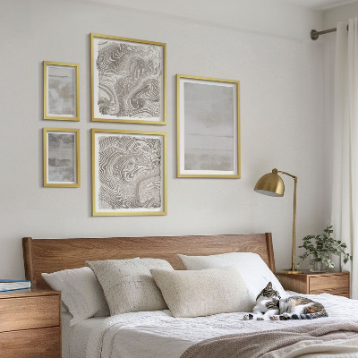 Framed photo set Worn textures modern style