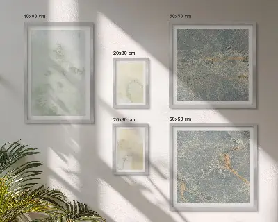 Pastel watercolor paint textures framed photo set