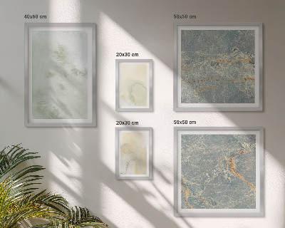 Framed photo set Pastel watercolor paint textures