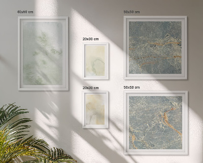 Framed photo set Pastel watercolor paint textures